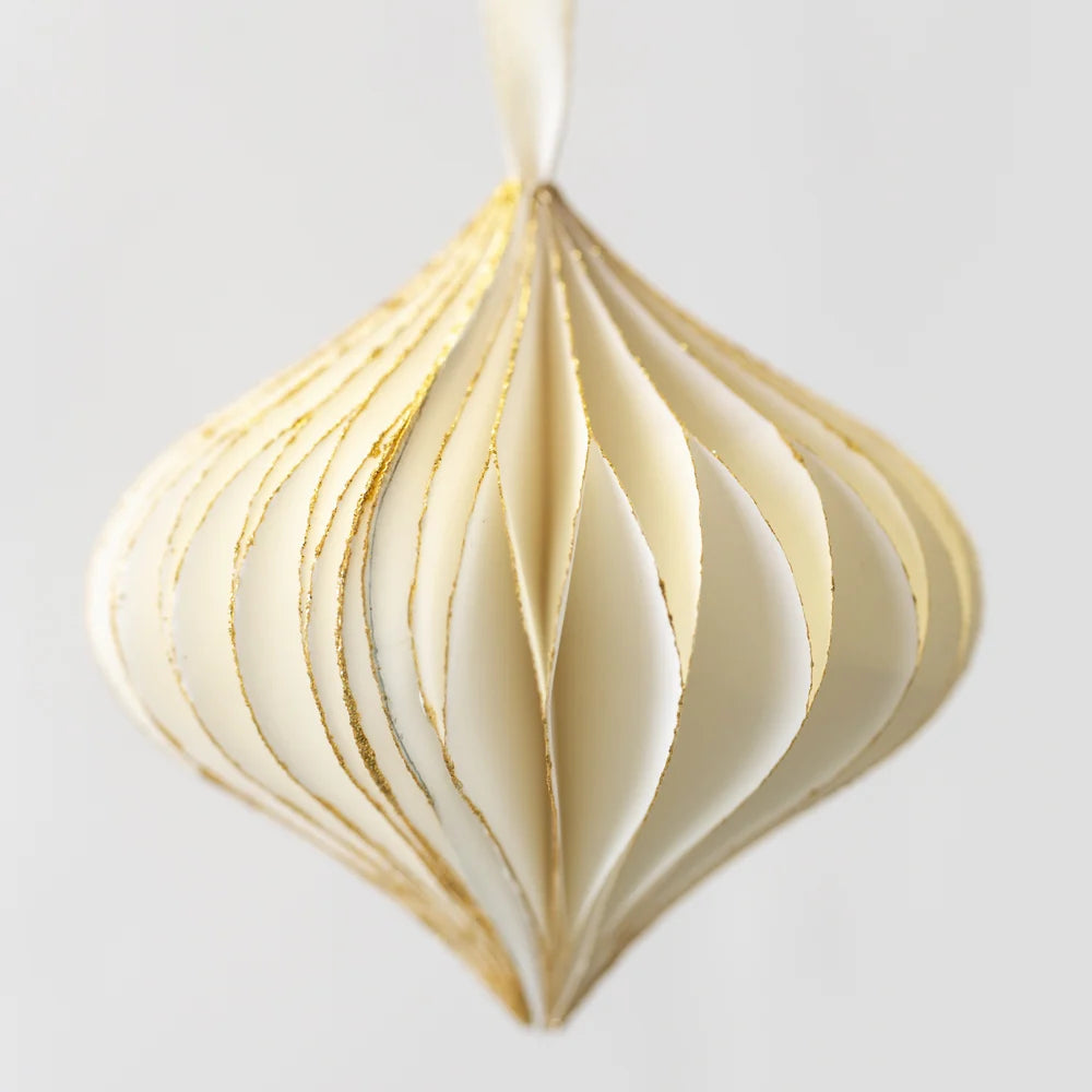 Honeycomb Decoration Onion Ivory