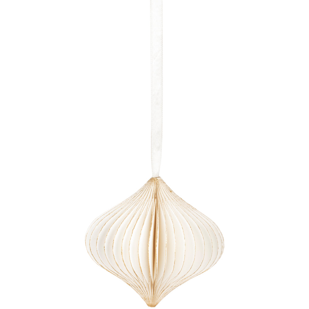 Honeycomb Decoration Onion Ivory