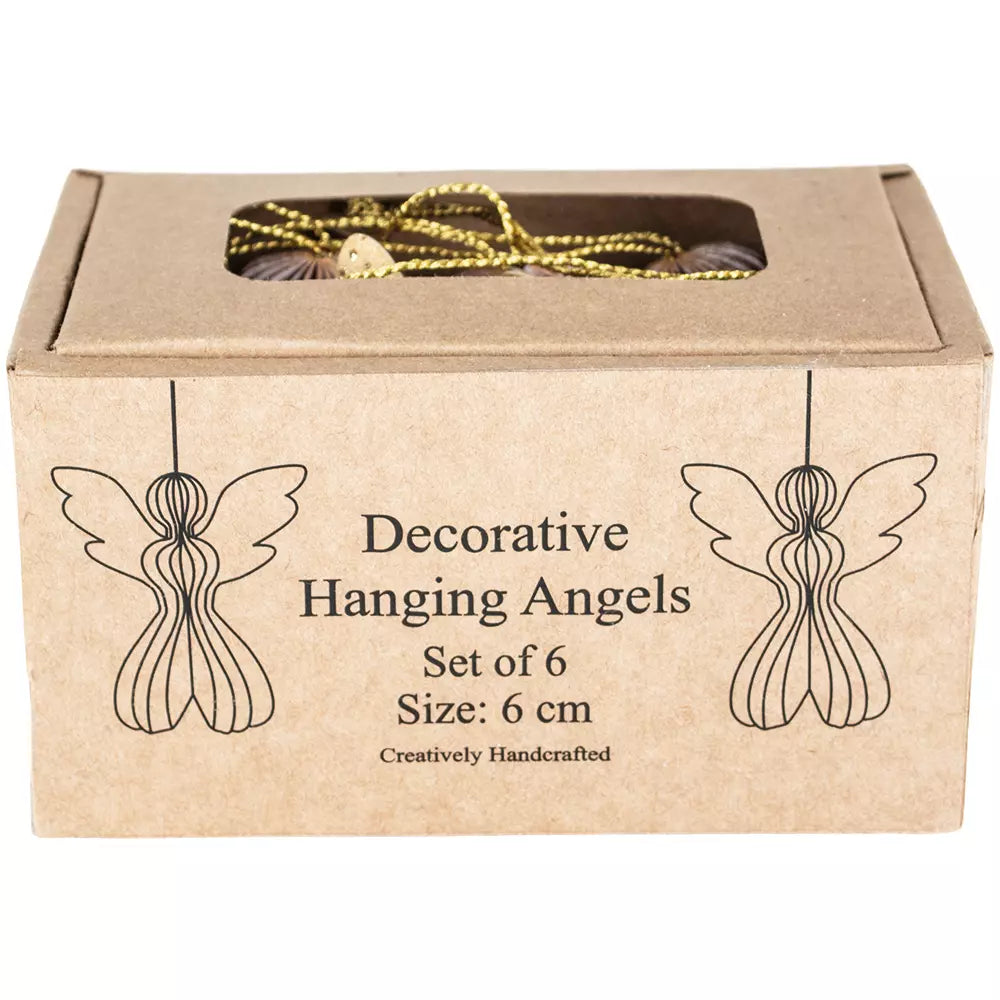 Honeycomb Mini Angels Ivory Set of 6