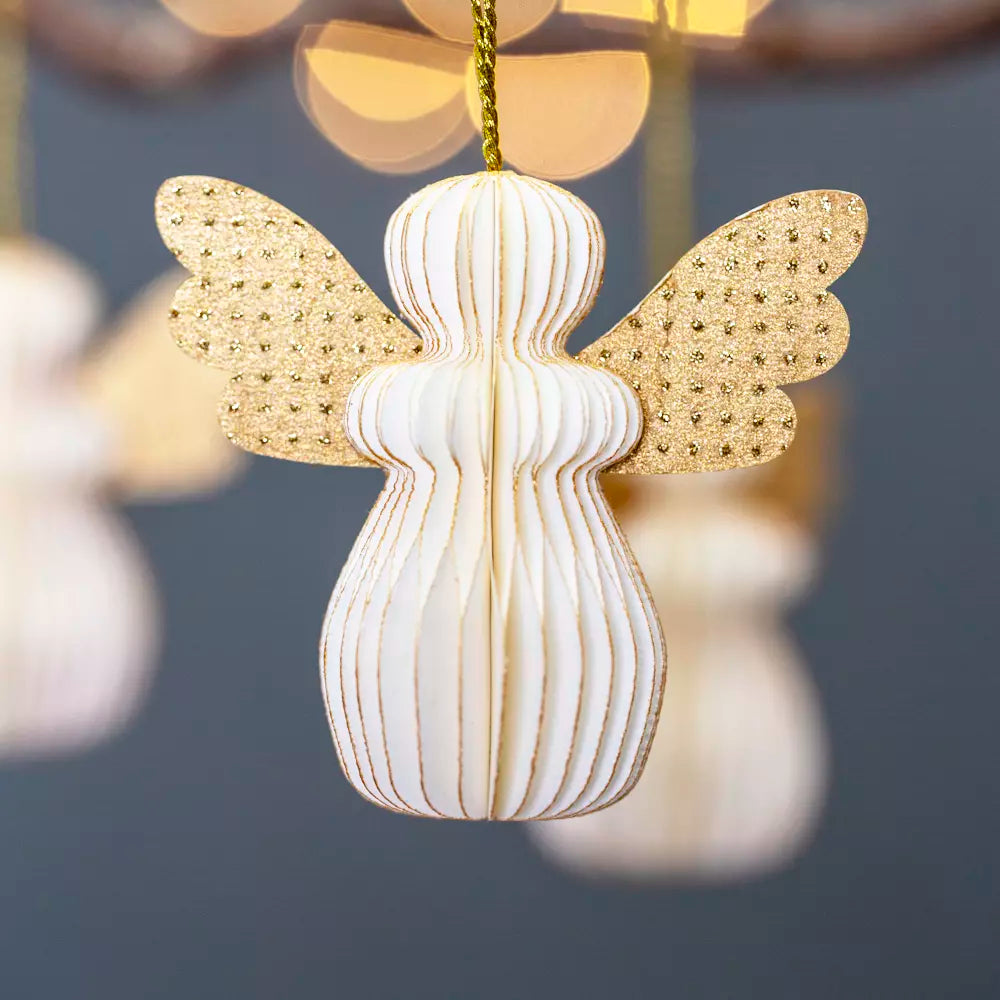 Honeycomb Mini Angels Ivory Set of 6