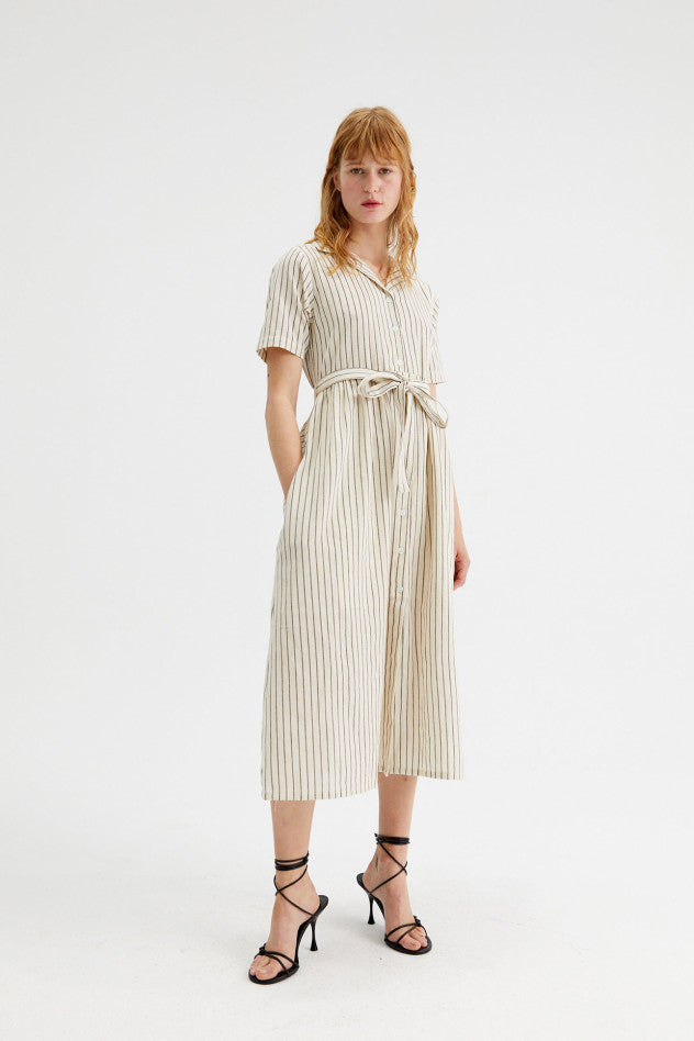 Fantastica Stripe Shirt Dress