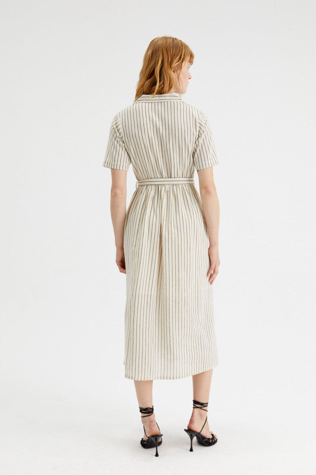 Fantastica Stripe Shirt Dress